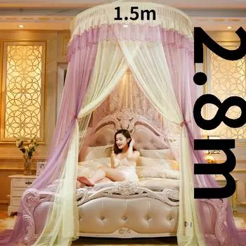 Навес «Принцесса», круглый купол, москитная сетка, постельное белье, удобное для путешествий и переноски на открытом воздухе, большие москитные сетки и легкий кемпинг 1.5m