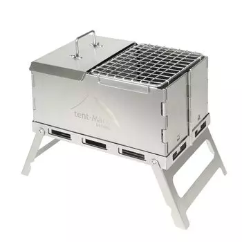Навес Tenmaku Design Медный Нержавеющий Медный Угольный Соло Настольный Гриль Горшок, Уголь, Сталь, Горшок, Подставка, Гриль, Кемпинг,