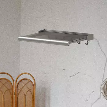 Навесная сушилка, Полки для душа с крючками, Вешалка для полотенец для ванной комнаты дома, without hanging rod