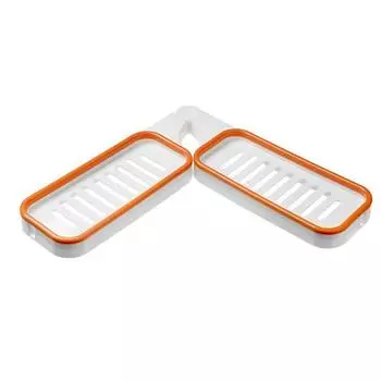 Навесной держатель для стойки для хранения, угловая стойка для ванной комнаты, стойка без перфорации, настенные присоски 66*3cm серый