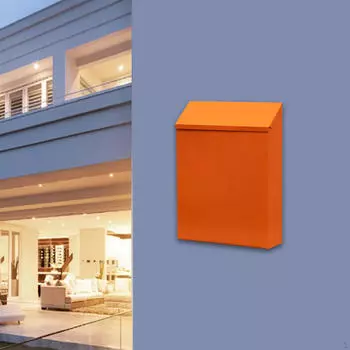 Навесной почтовый ящик для стильного внешнего декора красный