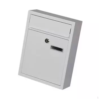 Навесной почтовый ящик с замком для безопасной доставки почты на дом белый