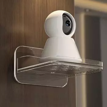 Навесные держатели для хранения Прозрачные акриловые настенные держатели для хранения для маршрутизатора, кронштейна проектора, настенной полки для камеры без отверстий