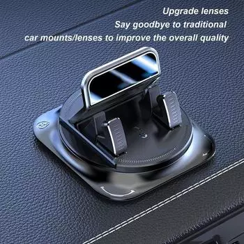 Навигационный держатель для телефона, противоскользящее автомобильное крепление, универсальная подставка для мобильного телефона на приборную панель чёрный