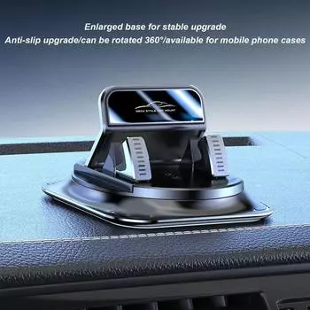 Навигация Мобильный телефон Подставка Крепление Автомобильный держатель Портативный телефон Мобильный чёрный