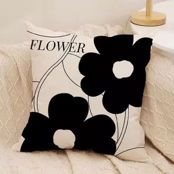 наволочка для гостиной, дивана, квадратные наволочки с цветочным узором для дома, спальни, общежития, автомобиля 40*40 cm