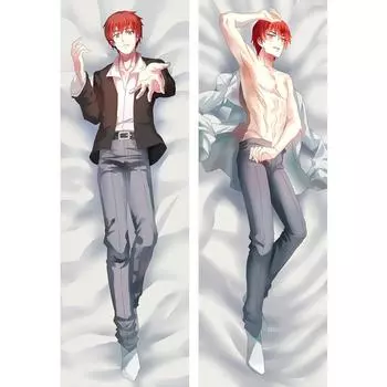 Наволочка для класса «Убийство» Akabane Karma, обнимающая подушка для тела Otajo Otaku, украшение для постельных принадлежностей Dakimakura, аниме-подушка 40x120cm Peach Skin