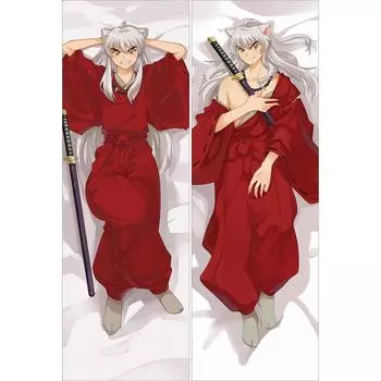 Наволочка для косплея японского аниме Inuyasha, наволочка для обнимания тела, наволочка с двойной разной стороной и принтом «Дакимакура», наволочка 40x120cm