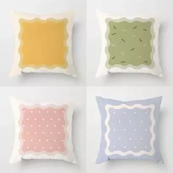 Наволочка для обнимашек кремового цвета для украшения общежития, офиса, гостиной, дивана, домашней наволочки 40x40cm
