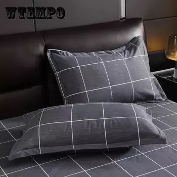 Наволочка для пары, хлопковая наволочка с принтом, постельное белье для пары, 48*74 см