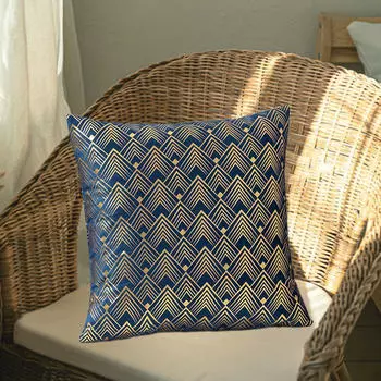 Наволочка для подушки 1818 дюймов, современный диван, наволочка для фестиваля Royal Blue