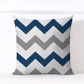 Наволочка для подушки, чехол для подушки, износостойкая, моющаяся, не выцветающая, с геометрическим принтом, устойчивая к декору, подушка для дивана D