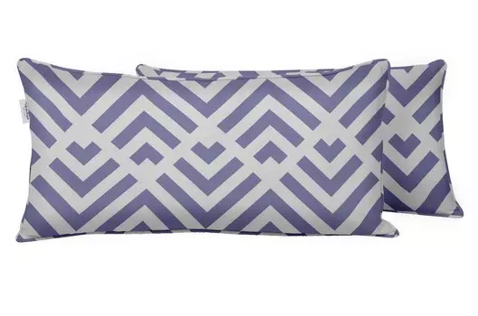 Наволочка для поясничной подушки из полиэстера Vargottam для помещений и улицы со вставкой, всепогодная водонепроницаемая прямоугольная подушка для мебели для патио 12x18-Without Filler глубоко персикового