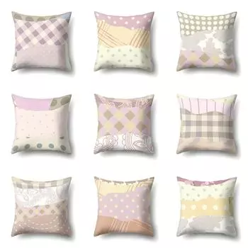 Наволочка для поясницы с геометрической строчкой для гостиной, спальни, домашнего дивана 40x40cm