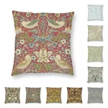 Наволочка для спальни с цветочным узором, декор для гостиной, клубничный вор, красный чехол для подушки 40x40cm