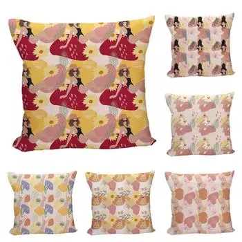 Наволочка для спальни, современная гостиная, диван, абстрактная линия, украшение для подушки 40x40cm