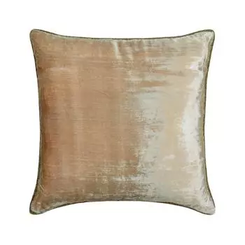 Наволочка HomeCentric для стула, накладки на подушки с жемчугом, наволочка из однотонного шнура с бусинами, квадратная бархатная наволочка, современная подушка - мерцающая жемчужина 12 x 12 inch бежевый