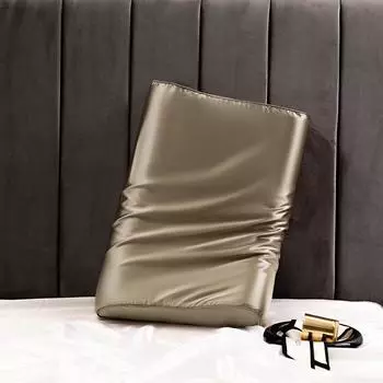 Наволочка из атласного шелка для подушки из пены с эффектом памяти и латекса, твердый чехол для подушки, защитный чехол для волос и кожи, декоративный чехол 30x50 см/40x60 см 1PCx30x50cm