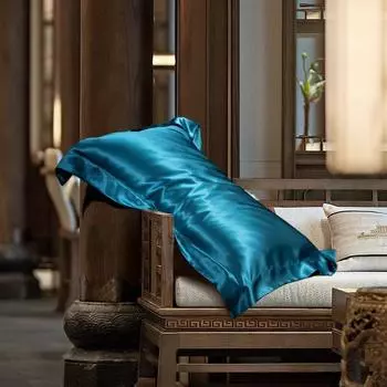 Наволочка из чистого двухстороннего шелка Mulberry Beauty One piece армия зеленый