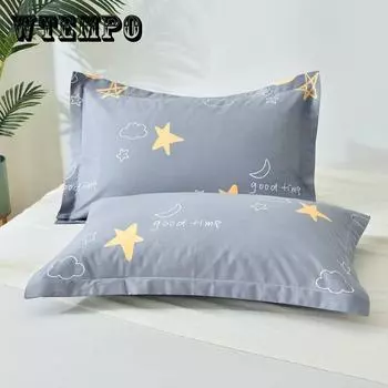Наволочка из чистого хлопка, пара плотных хлопковых наволочек с принтом, большая наволочка, набор подушек для взрослых