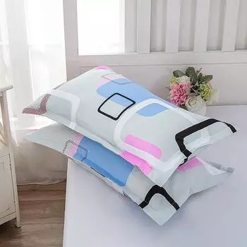Наволочка из хлопка с реактивным принтом Lux Brushed Cotton one pillowcase