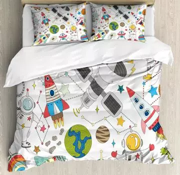 Наволочка из мягкого полиэстера для студенческого общежития с рисунком «Наука» King DNA Bases Chemistry Комплект постельного белья для образовательной комнаты в общежитии колледжа EU Single135x200cm