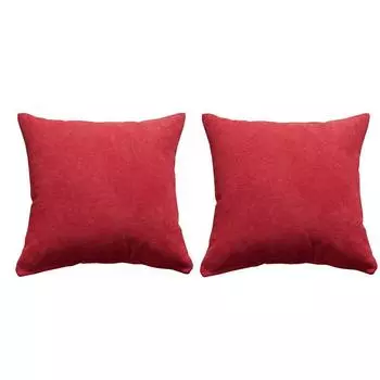 Наволочка из синели - эластичная наволочка из нескользящей ткани для дивана, украшение для дома 45x45 см, 2 шт. One Size красный