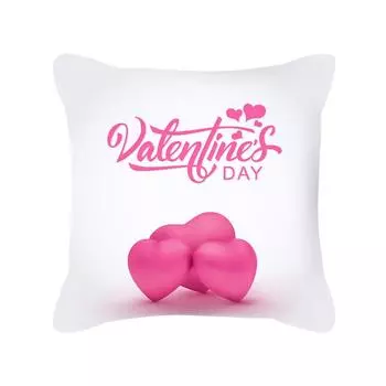 Наволочка ко Дню святого Валентина, розовая подушка в форме сердца, романтическая серия, украшение для дома, чехол для диванной подушки, не включает в себя сердцевину подушки Peach skin material