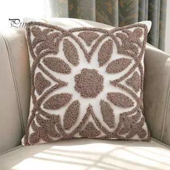 Наволочка контрастного цвета в стиле бохо, 3D-цветочный декор для дома, офиса, вечеринки, спальни, автомобиля, гостиной, дивана, наволочка D