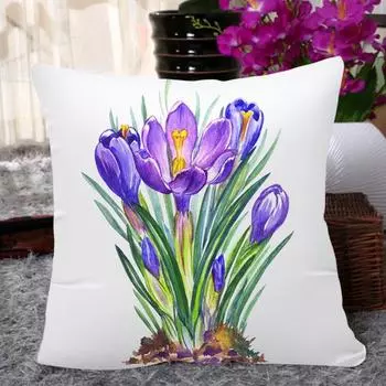 Наволочка пылезащитная потайная молния декоративная Счастливая Пасха Весенняя наволочка домашний декор ежедневное использование 45cm E