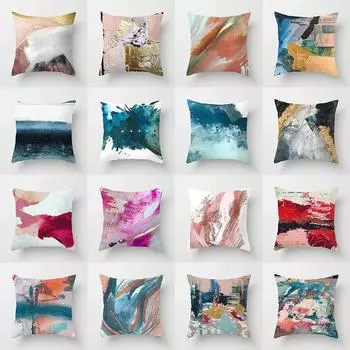 Наволочка с абстрактным геометрическим принтом граффити для автомобиля, украшения для офиса, гостиной, дома 40x40cm