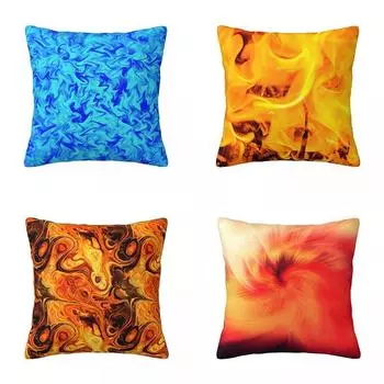 Наволочка с абстрактным принтом для домашнего декора на молнии с пружинным универсальным чехлом 40x40cm