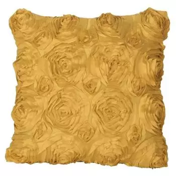 Наволочка с атласным цветком, наволочка для дивана, кресла, декоративная наволочка для дома белый