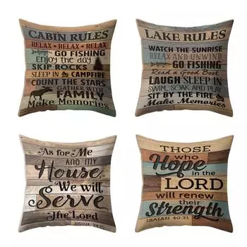 Наволочка с буквенным квадратом, чехол для дивана, украшение для дома и офиса