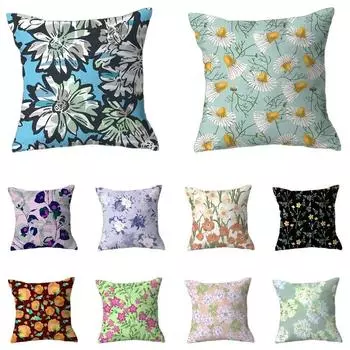 Наволочка с цветком для украшения интерьера, офиса, гостиной, дома, наволочка 40x40cm