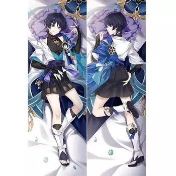 Наволочка с декором в стиле аниме Genshin Impact Wander Dakimakura Waifu, наволочка с 2-сторонним принтом, обнимающая подушка для тела, подарок 40x120cm pillowcase