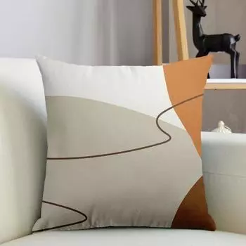 Наволочка с геометрическим принтом, моющаяся, невыцветающая наволочка, очень мягкая квадратная наволочка, украшение для дивана для дома