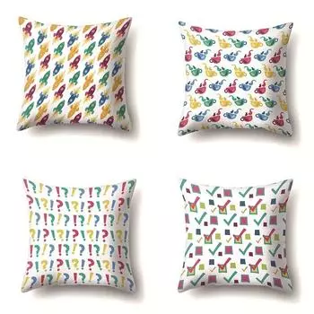 Наволочка с геометрическим рисунком, подголовник, офисная поясная подушка для дивана, чехол для подушки 40x40cm