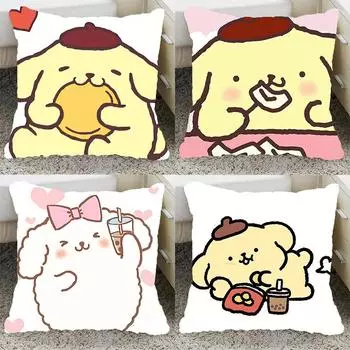 Наволочка с изображением большой ушастой собаки для украшения общежития, офиса, гостиной, дивана, дома, наволочка 40x40cm