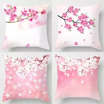 Наволочка с изображением вишни, украшение для свадебной вечеринки, подарок на день рождения, гостиная, диван, стул, кровать, наволочка, пара, украшение для дома 40x40cm