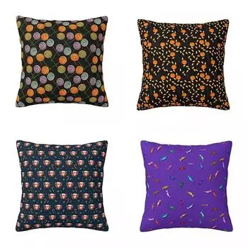 Наволочка с конфетами и кукурузой, новинка, принт, объятия, молния, весенний универсальный чехол 40x40cm