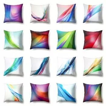 Наволочка с массивом Wave Point, офисная подушка, чехол для гостиной, спинка, поясничная подушка 40x40cm