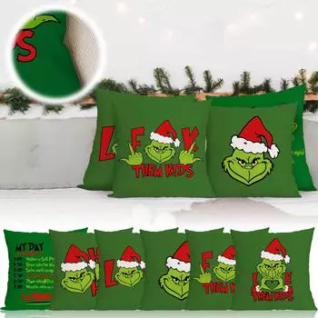 Наволочка с мультяшным принтом Квадратная наволочка Наволочка для дивана Удобная наволочка без сердечника One Size