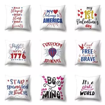 Наволочка с надписью, наволочка для изголовья офиса, поясничная подушка для дивана, чехол для подушки 40x40cm