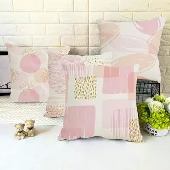 Наволочка с принтом, чехол для подушки, износостойкий, приятный для кожи, моющийся, декоративная наволочка, орнамент для дивана C
