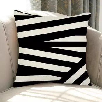 Наволочка с принтом, геометрический узор, износостойкая, не выцветающая, моющаяся наволочка, украшение, чехол для диванной подушки A