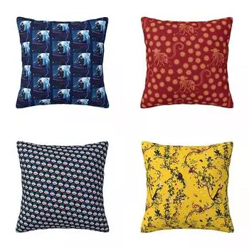 Наволочка с принтом красной обезьяны для спальни на молнии Summer Fun 40x40cm