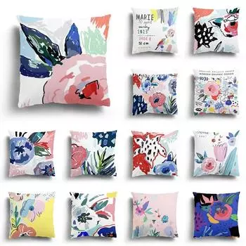 Наволочка с принтом в скандинавском стиле абстрактного искусства для дома, гостиной, дивана, спальни, украшение, наволочка 40X40CM