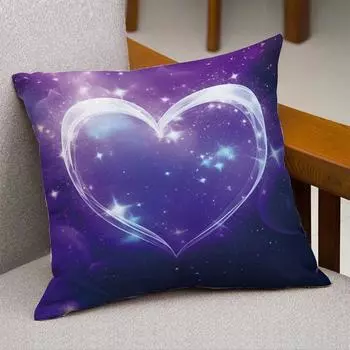 Наволочка с принтом в виде сердца Любовь Эстетическая Романтическая наволочка Домашняя наволочка День матери Свадьба 17,7X17,7 дюймов без вставки для подушки CC2PS454505C19