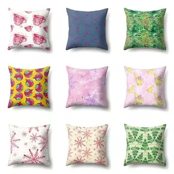 Наволочка с рисунком чайного дерева, домашний диван, наволочка для гостиной, спальни 40x40cm